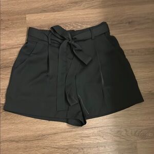 Alya Black High Waist Shorts with Chic Bow Detail. Francesca’s